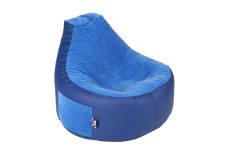 Бескаркасное кресло F1 Синее
