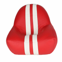 Безкаркасне крісло Gamer Red/White