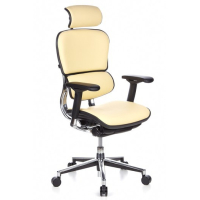 Офисное кресло Ergohuman Plus Comfort Seating Leather Vanilla