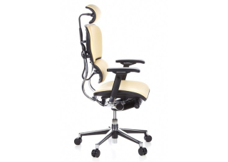 Офисное кресло Ergohuman Plus Comfort Seating Leather Vanilla