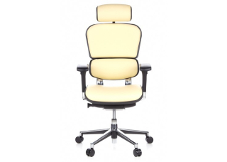 Офисное кресло Ergohuman Plus Comfort Seating Leather Vanilla
