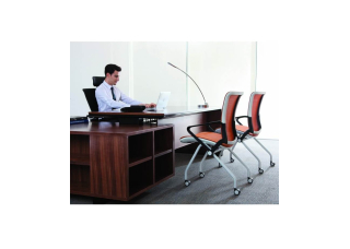Кресло посетителя Lii Comfort Seating Orange