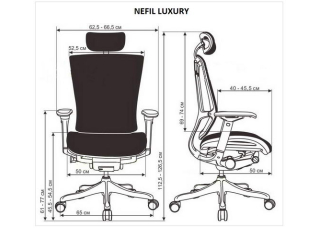 Кресло руководителя Nefil Luxury Comfort Seating Leather Black