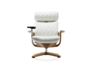 Крісло керівника Nuvem Lux Comfort Seating Leather White