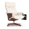 Крісло Nuvem Show для керівника Leather White