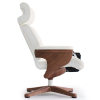 Крісло Nuvem Show для керівника Leather White