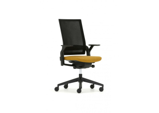 Ергономічне крісло з підлокітниками Ecoflex Black/Sand