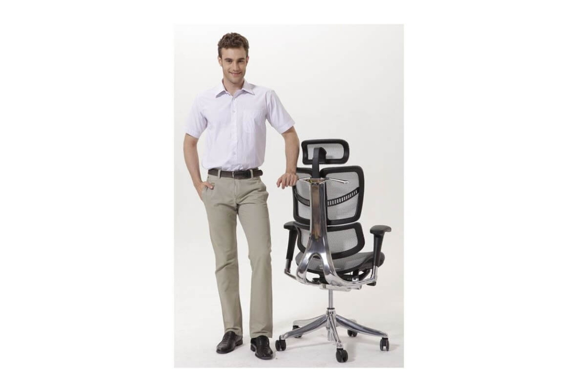 Офісне крісло Fly Hookay Light Grey