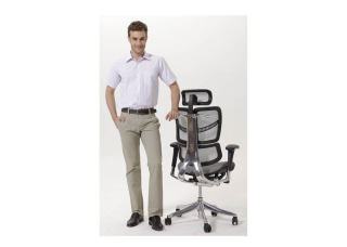 Офісне крісло Fly Hookay Light Grey