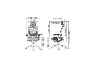 Ергономічне крісло Spark Hookay Black