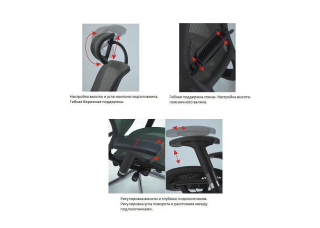 Ергономічне крісло Spark Hookay Black