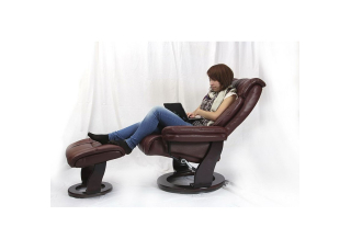 Крісло керівника Zuel Relax Leather Brown