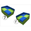 Дитячий диван Міні Green Blue